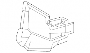 Deflector radiator dreapta jos pentru Lexus RX500h 23-26, fabricat în Japonia