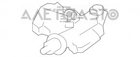 Замок лючка бензобака Toyota Highlander 14-19