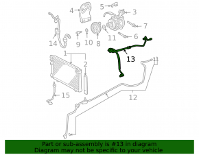 Трубка кондиционера компрессор-печка Lexus RX300 RX330 04-06