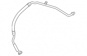 Трубка кондиционера длинная, железо Mazda3 MPS 09-13