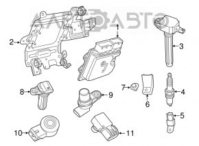 Блок ECU компьютер двигателя Jeep Renegade 15-17 2.4