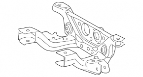 Подрамник задний Toyota Sequoia 08-16