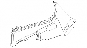 Ornamente arc spate stânga jos față BMW X7 G07 19-25 Antracit