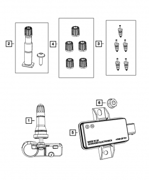 Tire Pressure TPMS Monitoring-Receiver Fiat 500 13-14