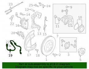Тормозной шланг передний левый Audi A4 B9 17-20