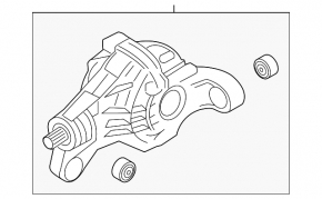 Diferențialul spate reductor Porsche Cayenne 958 11-17 Hibrid