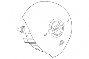 Подушка безопасности airbag в руль водительская Nissan Altima 19-22