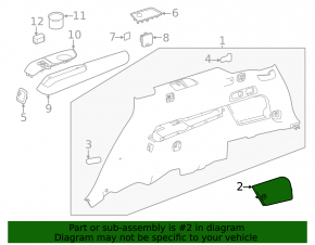 Ornamente trapă dreapta pentru Mercedes X167 GLS 450 20-26 gri închis