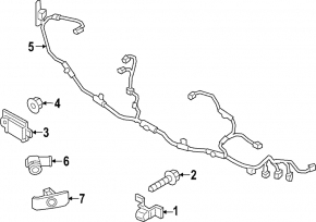 Парктроник переднего бампера Mazda CX-90 24-26