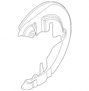 Кожух тормозного диска передний левый Ford Focus mk3 11-18