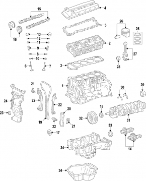 Распредвал выпускной Nissan Rogue 14-20 2.5 QR25DE