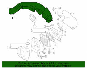Воздуховод Subaru Outback 20-23