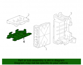 Крепление Engine ECM Control Module Chevrolet Bolt EV 17-23