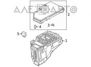 Крышка блока предохранителей подкапотная Honda Civic XI FE/FL 22-24 2.0