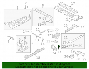Кронштейн защиты арки передний правый Audi Q7 16-26