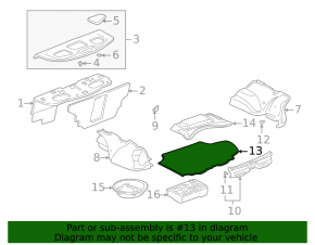 Пол багажника Lexus IS200 IS300 99-01