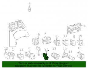 Кнопка TIRE SET Lexus RX350 RX450h 10-15
