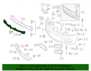 Абсорбер переднего бампера Mazda CX-7 06-09