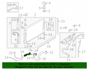 Патрубок охлаждения верхний Infiniti G25 G35 G37 4d 06-14