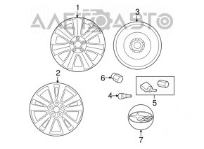 Disc jantă R18 x 8J ET55 5*114.3 Subaru b9 Tribeca
