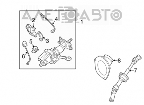 Рулевая колонка Toyota Sienna 04-10