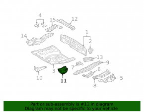 Защита задняя бампера левая Lexus RX300 RX330 RX350 04-08 с повреждением