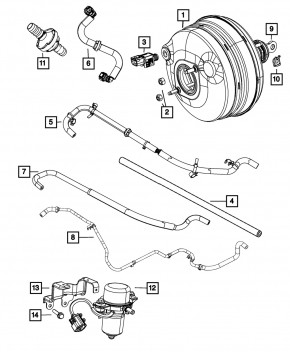 Вакуумный усилитель Chrysler 300 11-23