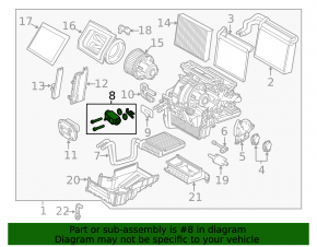 Клапан печки кондиционера Ford Escape MK3 13-