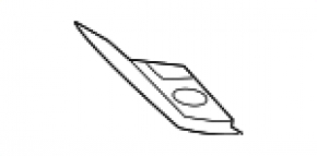 Ramă proiectoare ceață stânga Mazda CX-3 16-18 fără proiectoare ceață, fără ornament decorativ