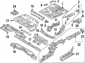 Корыто багажника Mazda CX-90 24-26 PHEV
