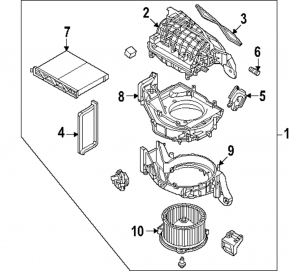 Мотор вентилятор печки Mazda CX-90 24-26