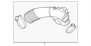 Conductă de aer pentru galeria de admisie Audi A6 C7 12-18 3.0T