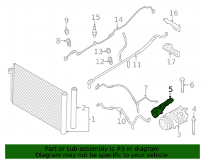 Кронштейн компрессора кондиционера BMW X5 E70 07-13 3.0