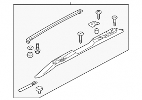 Рейлинги продольные 2шт Subaru Outback 15-19
