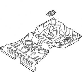 Корыто багажника Ford Flex 09-19