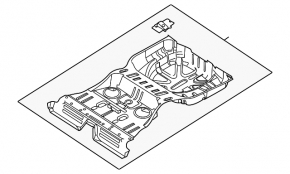 Корыто багажника Ford Flex 09-19