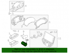 Кнопка start-stop Mazda CX-90 24-26 хром обрамление