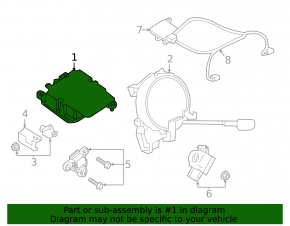 Modul computer airbag SRS Nissan Rogue Sport 20-22 pentru recondiționare