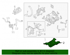 Кронштейн инвертора нижний Kia Sorento 21-26 HEV, PHEV