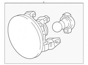 Противотуманная фара птф левая Chevrolet Spark 16-22
