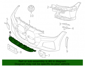 Suport bara față centrală BMW 4 G26 22-26 M-sport