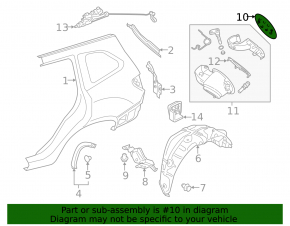 Лючок бензобака Subaru Forester 19-24