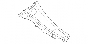 Решетка дворников пластик правая Infiniti G25 G35 G37 4d 06-12