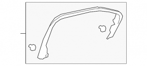 Рамка двери внутренняя задняя левая Lexus UX200 UX250h UX300h 19-26