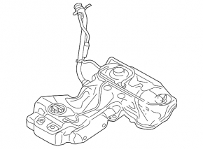 Топливный бак Audi A4 B8 13-16 рест 2.0T