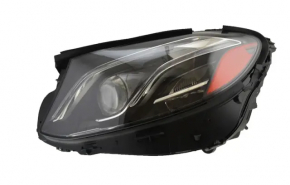 Фара передняя левая в сборе Mercedes W213 E 17-20 Multibeam LED, blue accents, под полировку
