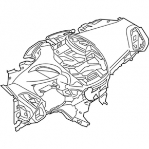 Торпедо передняя панель без AIRBAG Ford Escape MK3 13-16 дорест 9/10