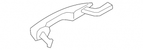 Ручка двери внешняя задняя левая Ford Edge 15-24