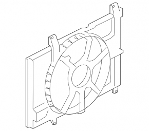 Difuzorul capacului radiatorului gol Nissan Versa 1.8 10-12