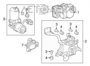 ABS АБС Toyota Prius 50 16-22